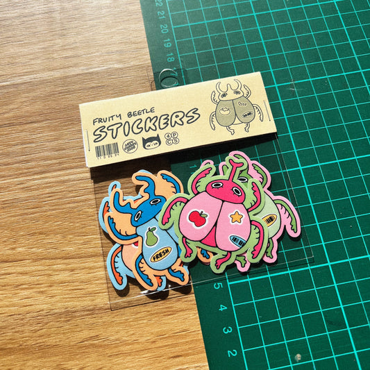 Fruity Beetles Sticker Pack