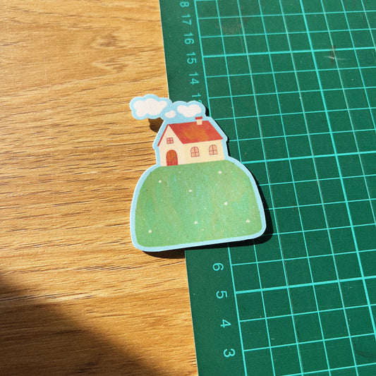 House On The Hill Sticker