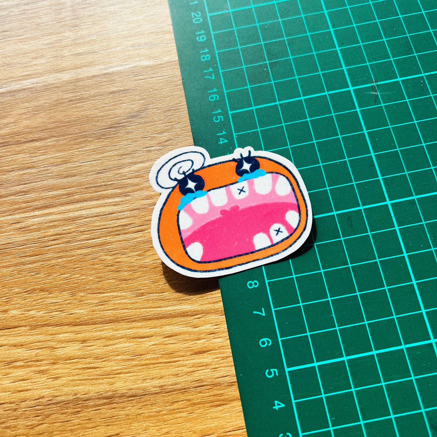 Memetchi At The Dentist Sticker