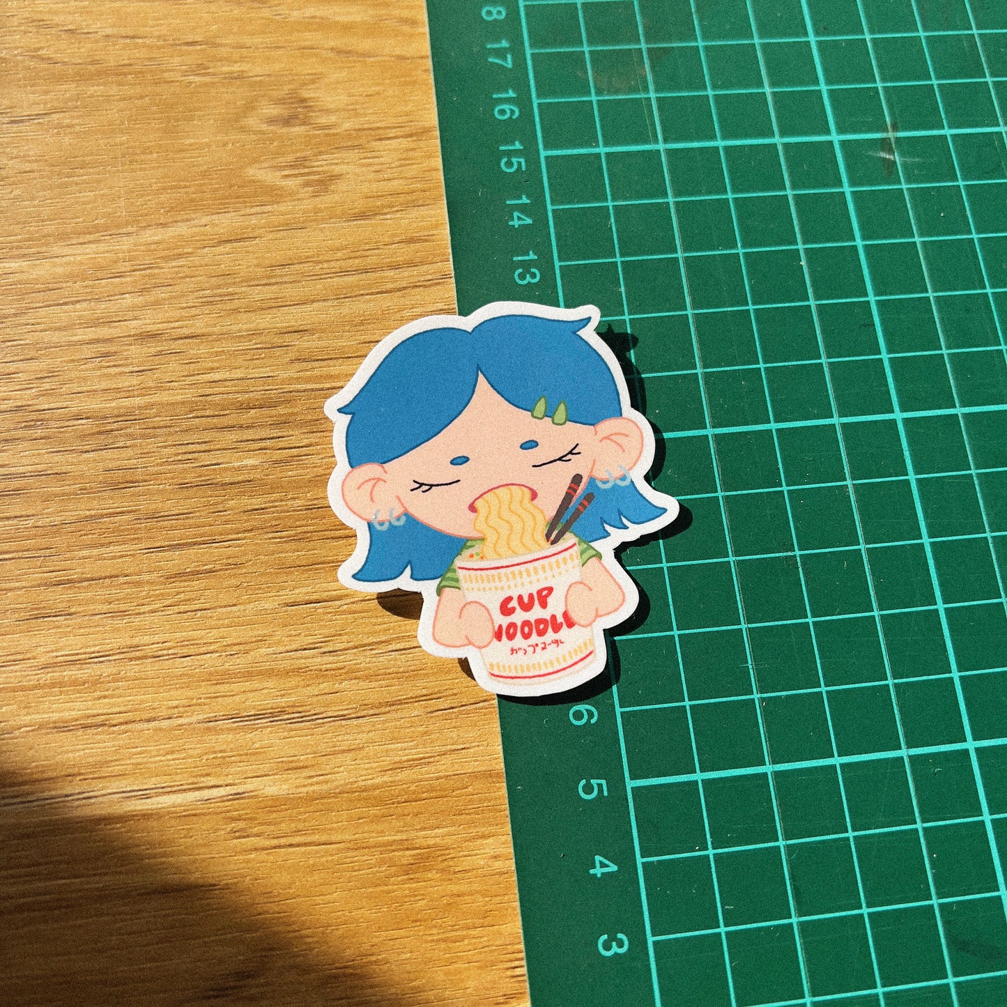 Noodle Girl Sticker