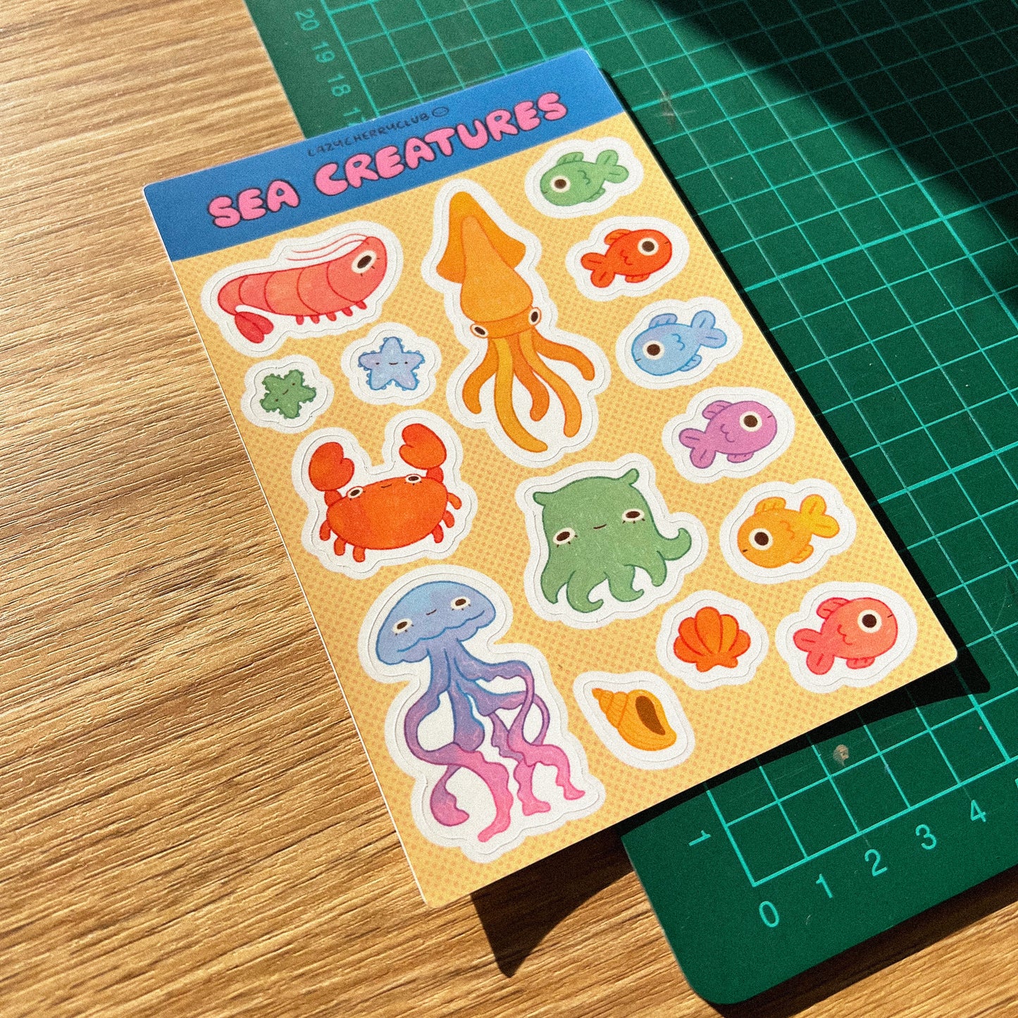 Sea Creatures Sticker Sheet