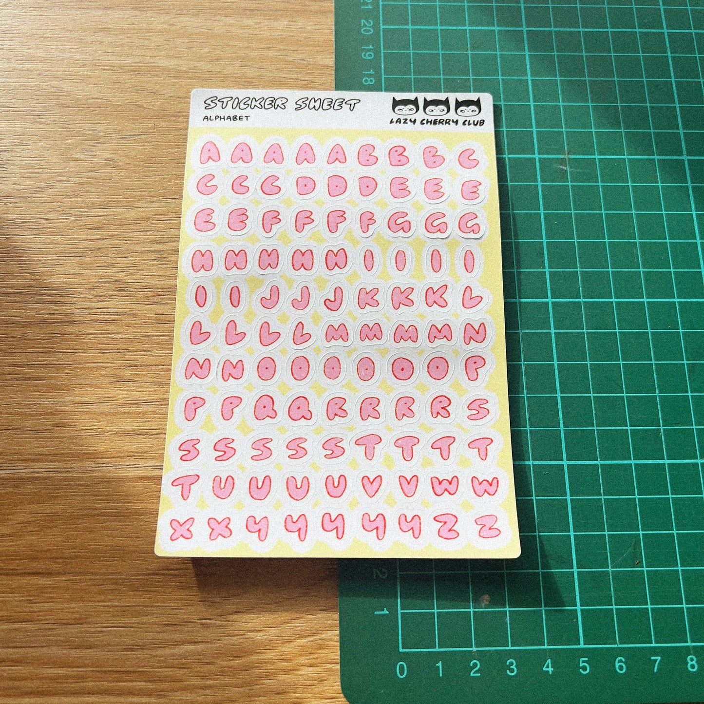 Alphabet Sticker Sheet