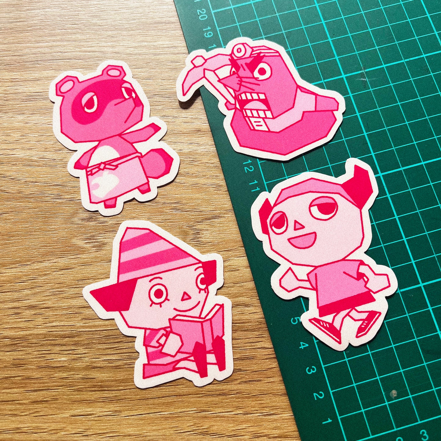 Low Poly Animal Crossing Sticker Pack