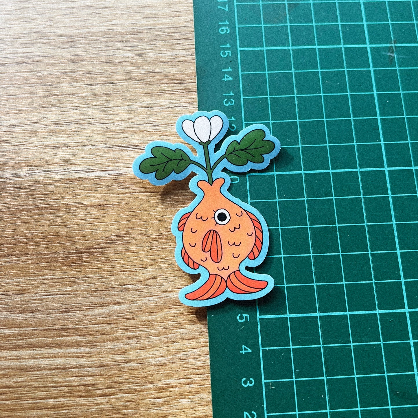 Fish Vase Sticker