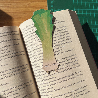 Grumpy Leek Bookmark