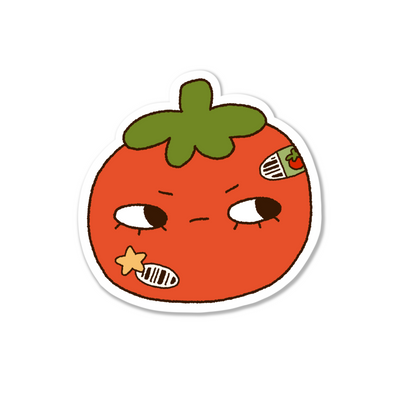Grumpy Tomato Sticker