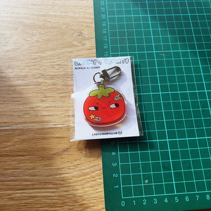 Grumpy Tomato Keychain