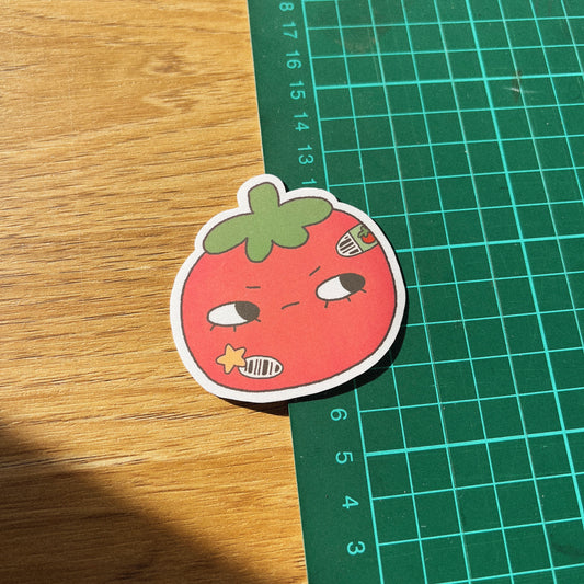Grumpy Tomato Sticker
