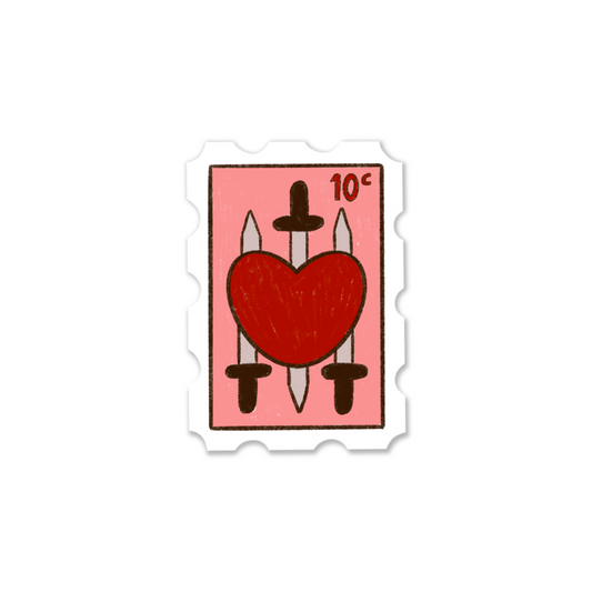 Heart Stamp Sticker