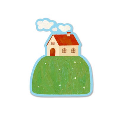 House On The Hill Sticker