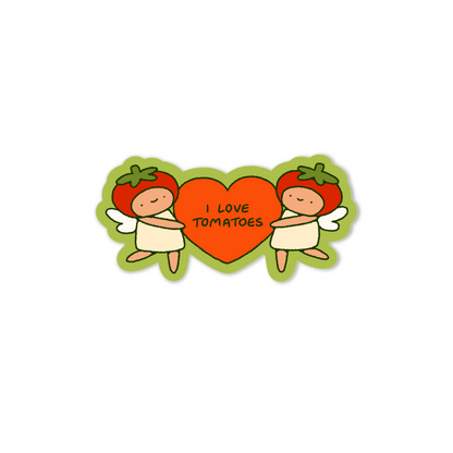 I Love Tomatoes Sticker