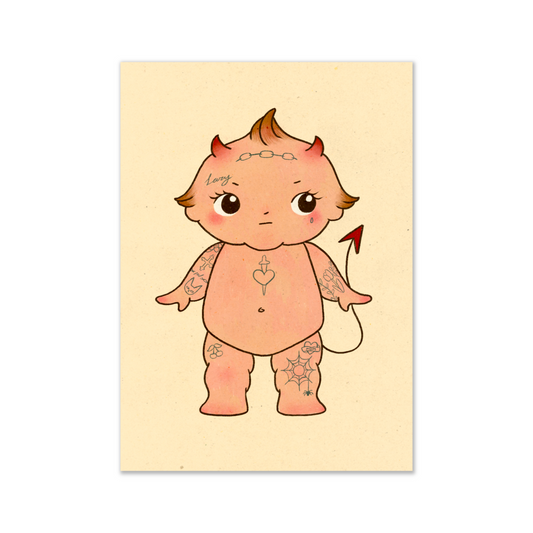 Tattooed Kewpie 5x7" Print