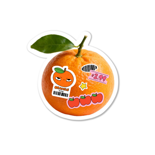 Orange Sticker