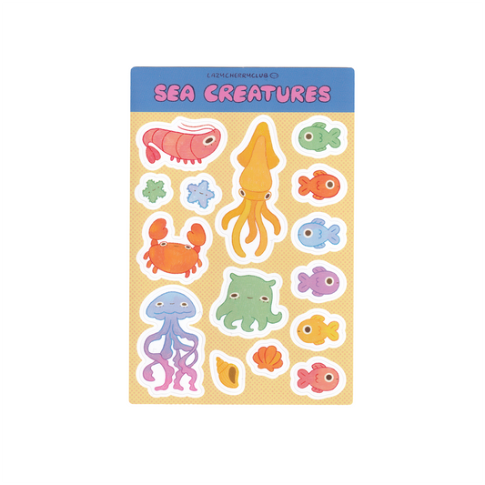 Sea Creatures Sticker Sheet