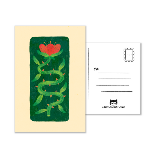 Spiky Flower Postcard
