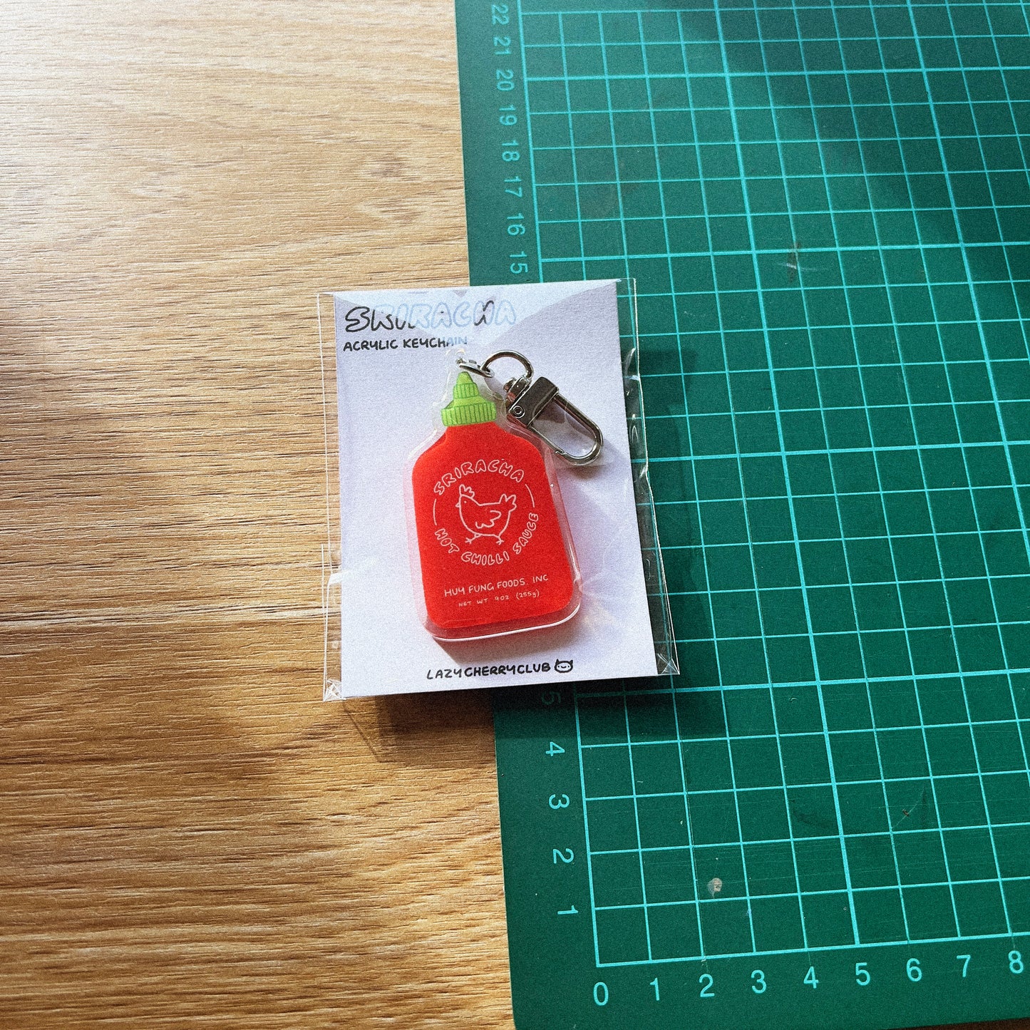 Sriracha Keychain