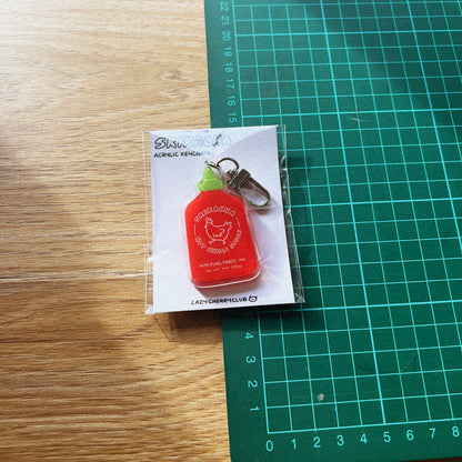Sriracha Keychain