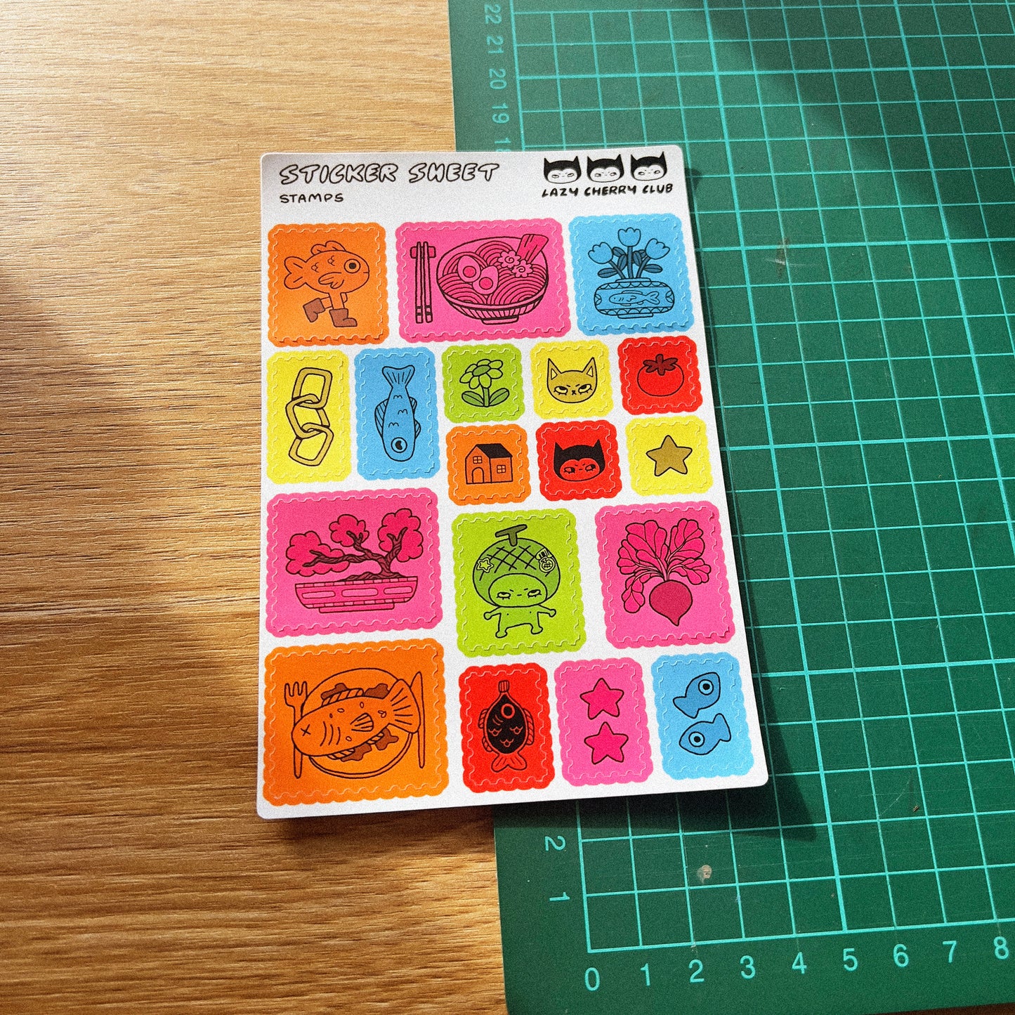 Stamps Sticker Sheet