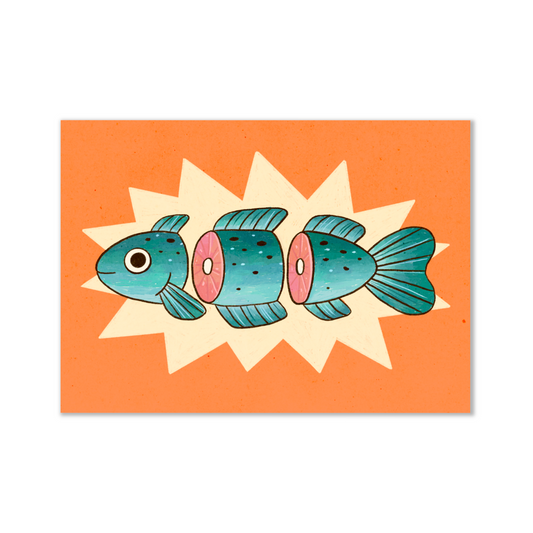 Sushi Fish 5x7" Print