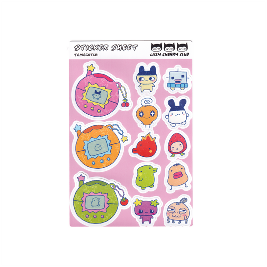 Tamagotchi Sticker Sheet