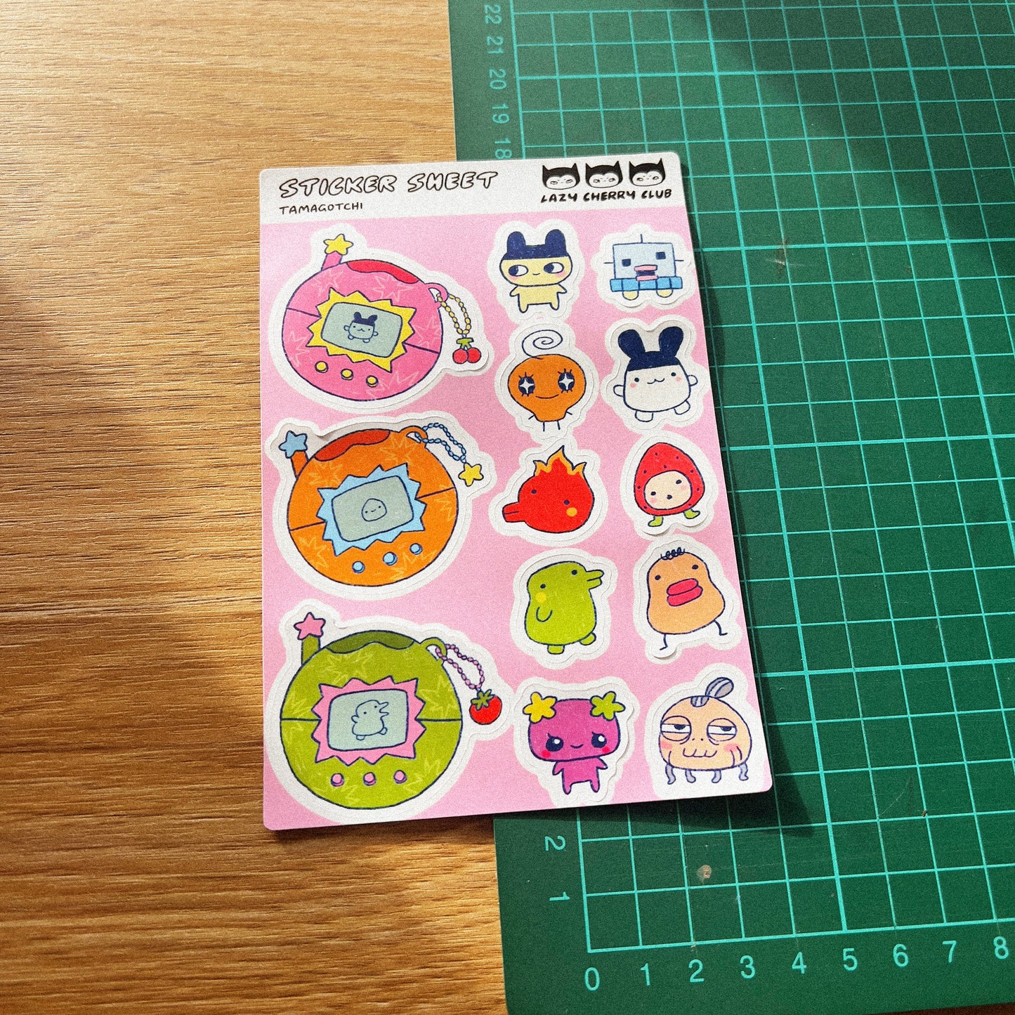 Tamagotchi Sticker Sheet