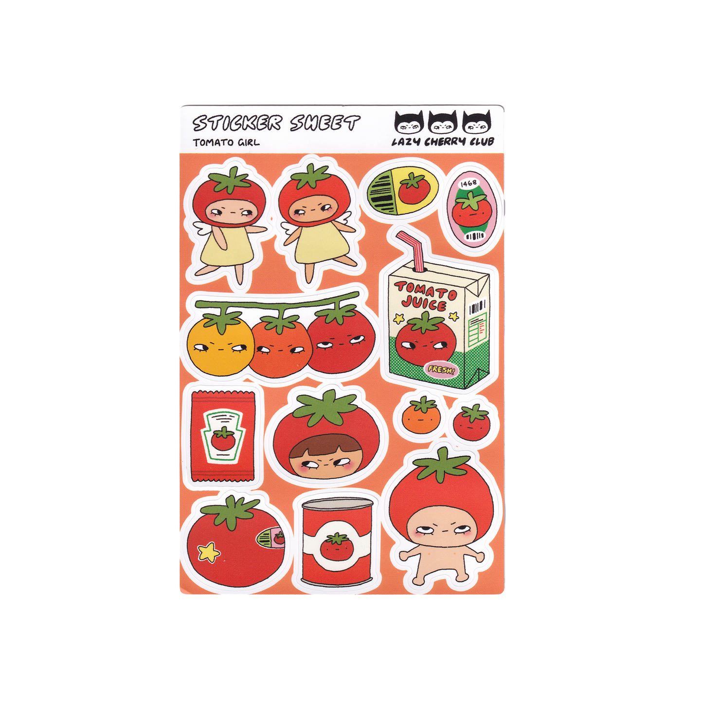 Tomato Girl Sticker Sheet