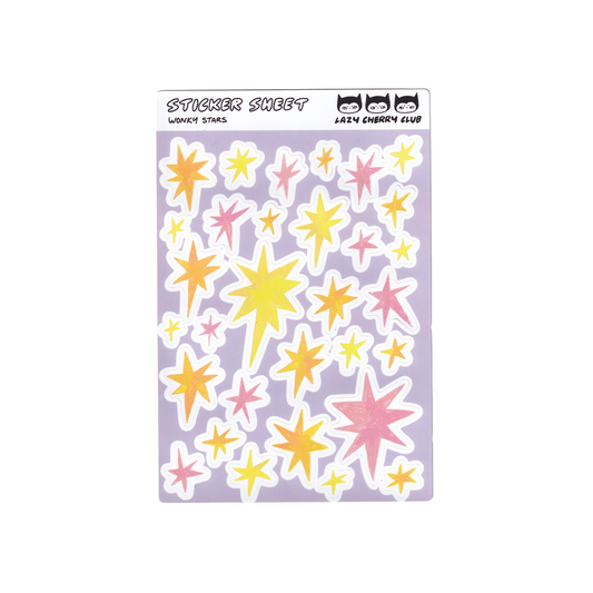 Wonky Stars Sticker Sheet