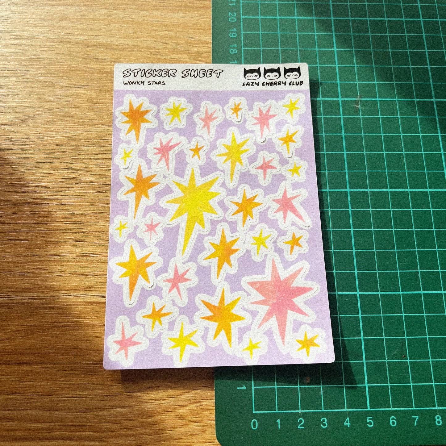 Wonky Stars Sticker Sheet