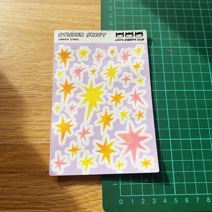 Wonky Stars Sticker Sheet